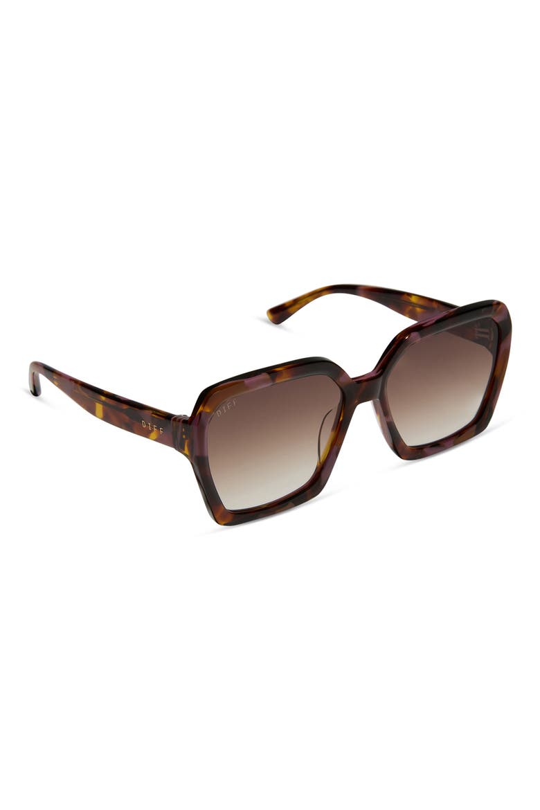 Sloane 54mm Square Sunglasses, Alternate, color, BROWN GRADIENT