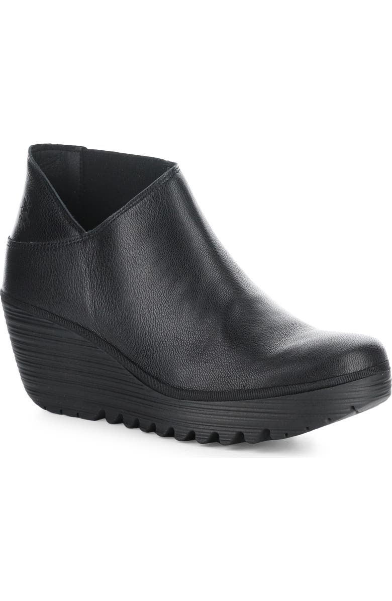 Fly London Yego Wedge Bootie, Main, color,