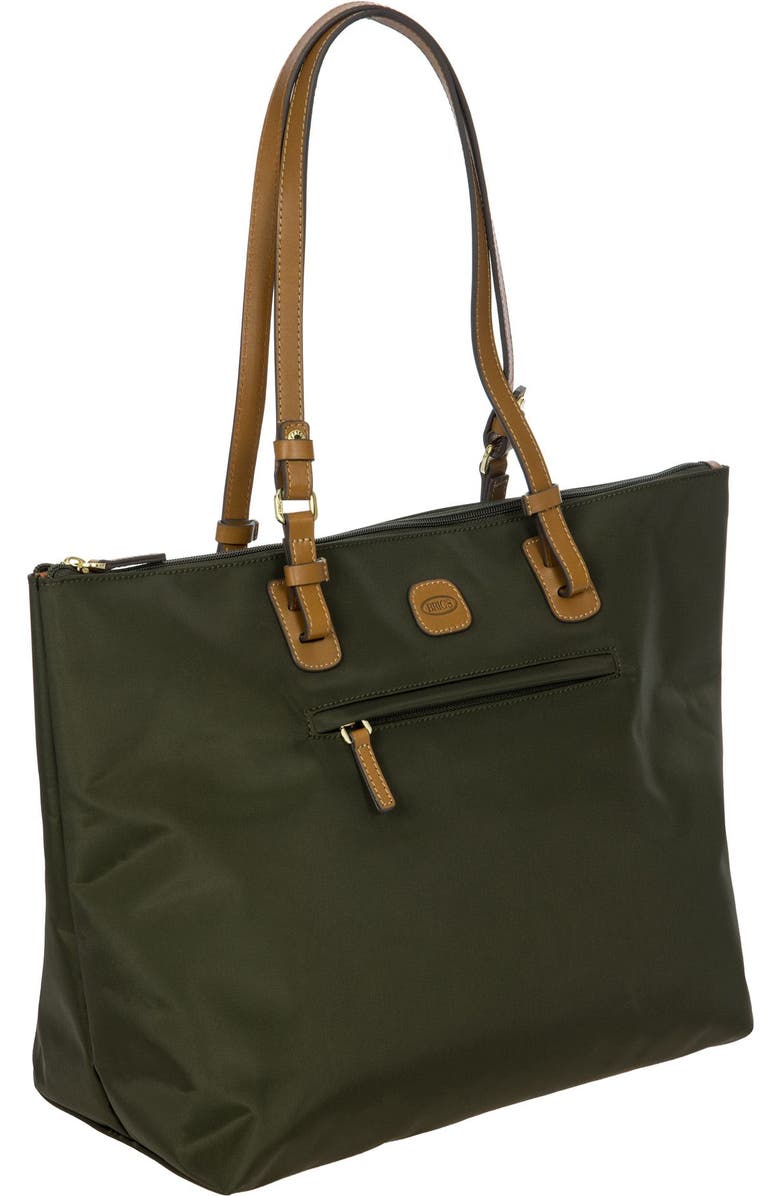 Bric's 2 Piece Set - X-Travel 21" Carry-On Spinner & Large Sportina Tote Bag, Alternate, color, Olive