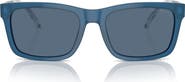 Emporio Armani 57mm Rectangular Sunglasses
