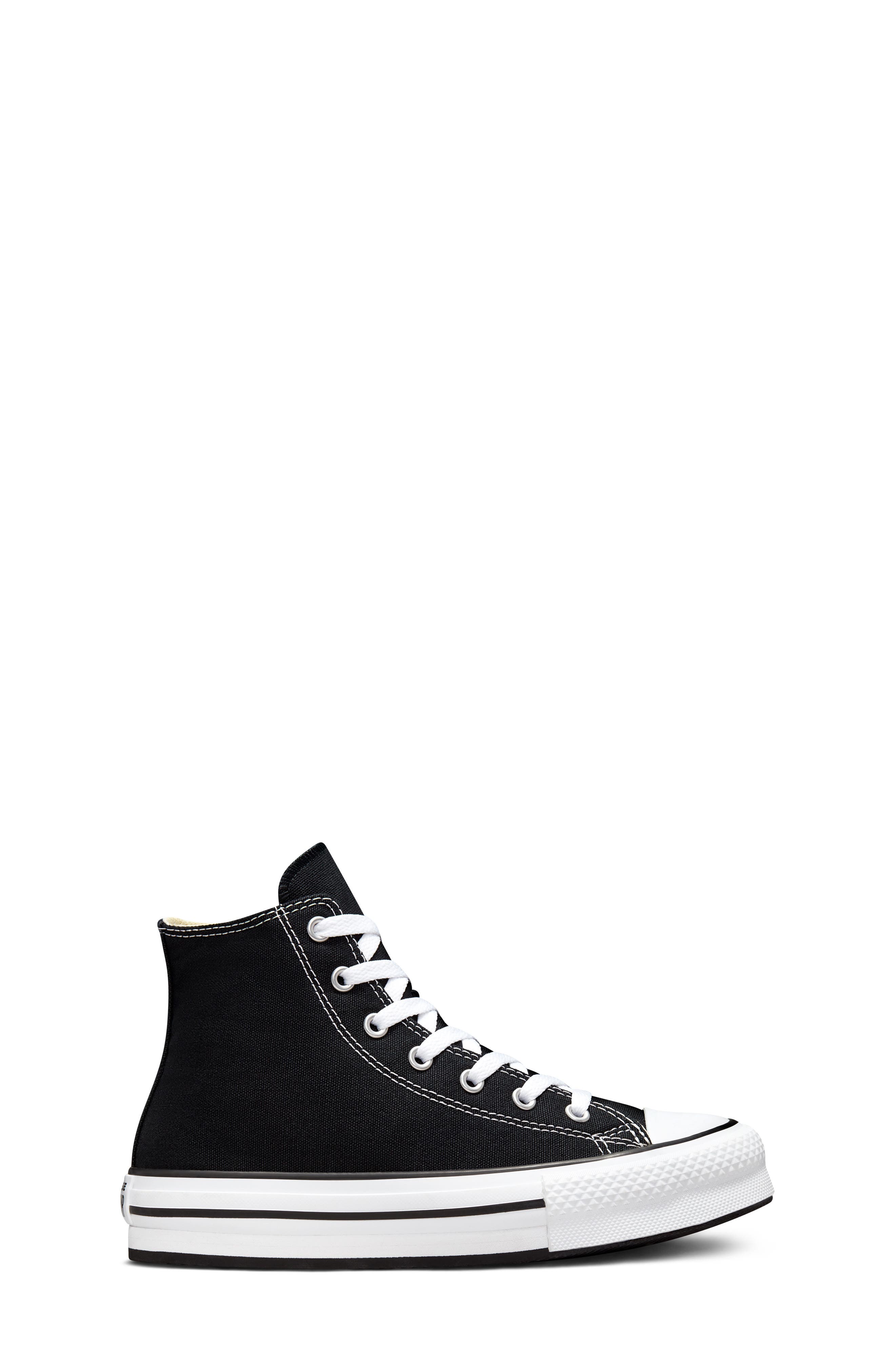 Converse Chuck Taylor<sup>®</sup> All Star<sup>®</sup> EVA Lift High Top Sneaker, Alternate, color, Black/ White/ Black