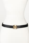 Raina Belts Double Bee Clasp Buckle Leather belt
