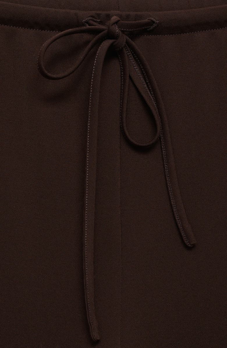 MANGO Tie Waist Wide Leg Pants, Alternate, color,