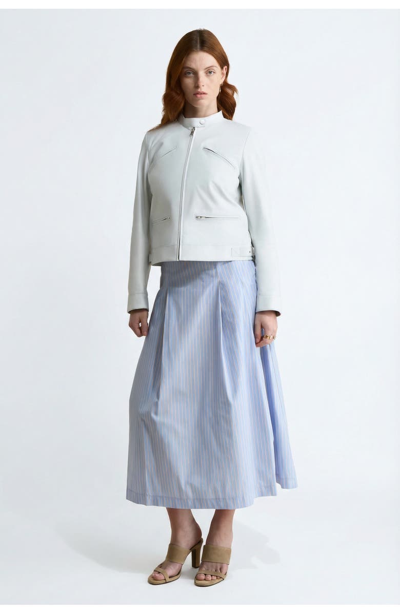 FURNIQ UK Blair Leather Jacket, Alternate, color, White