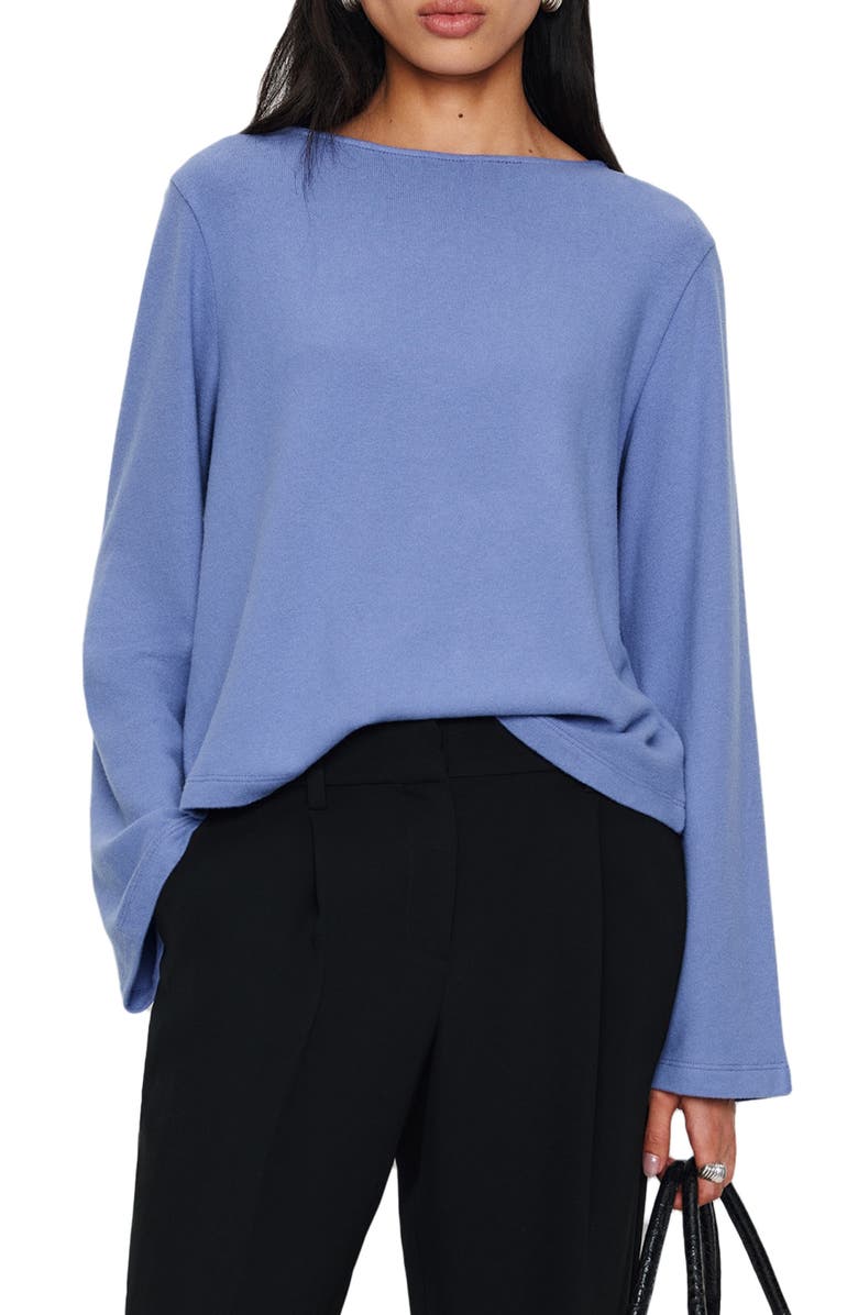 Reformation Eternity Knit Shirt, Main, color, Neptune Blue
