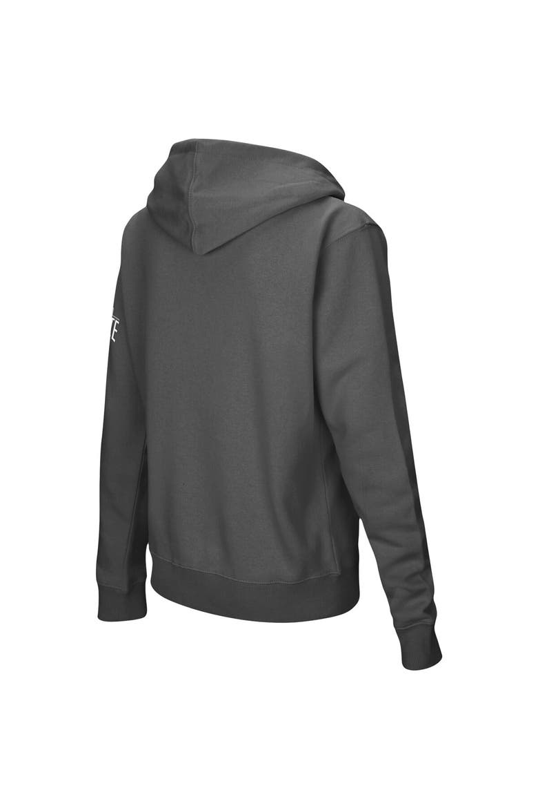 Women's Charcoal Ohio State Buckeyes Arched Name Full-Zip Hoodie, Alternate, color, Charcoal