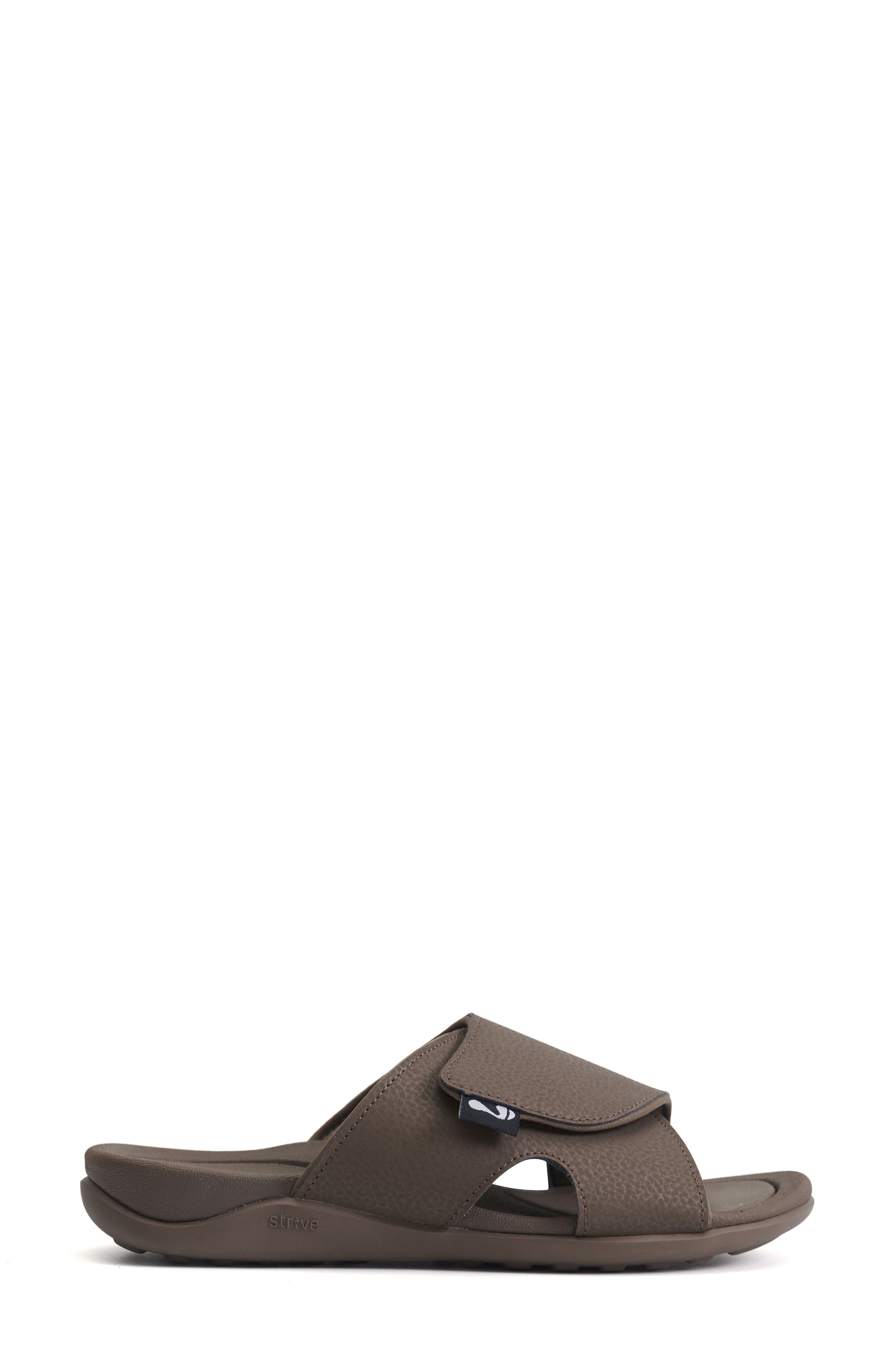 Dune Slide Sandal, Alternate, color, CHOCOLATE