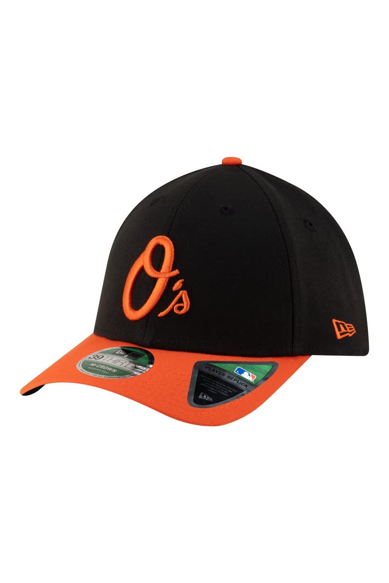 Men's New Era  Black Baltimore Orioles Alternate Player Replica 39THIRTY M-Crown Flex Hat, Main, color, Black