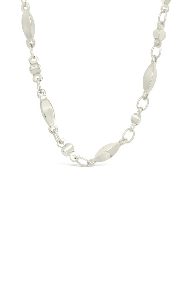 Kenya Chain Link Necklace, Alternate, color, SILVER