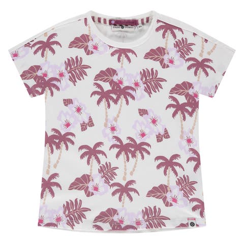 Tropical Print Short Sleeve T-Shirt