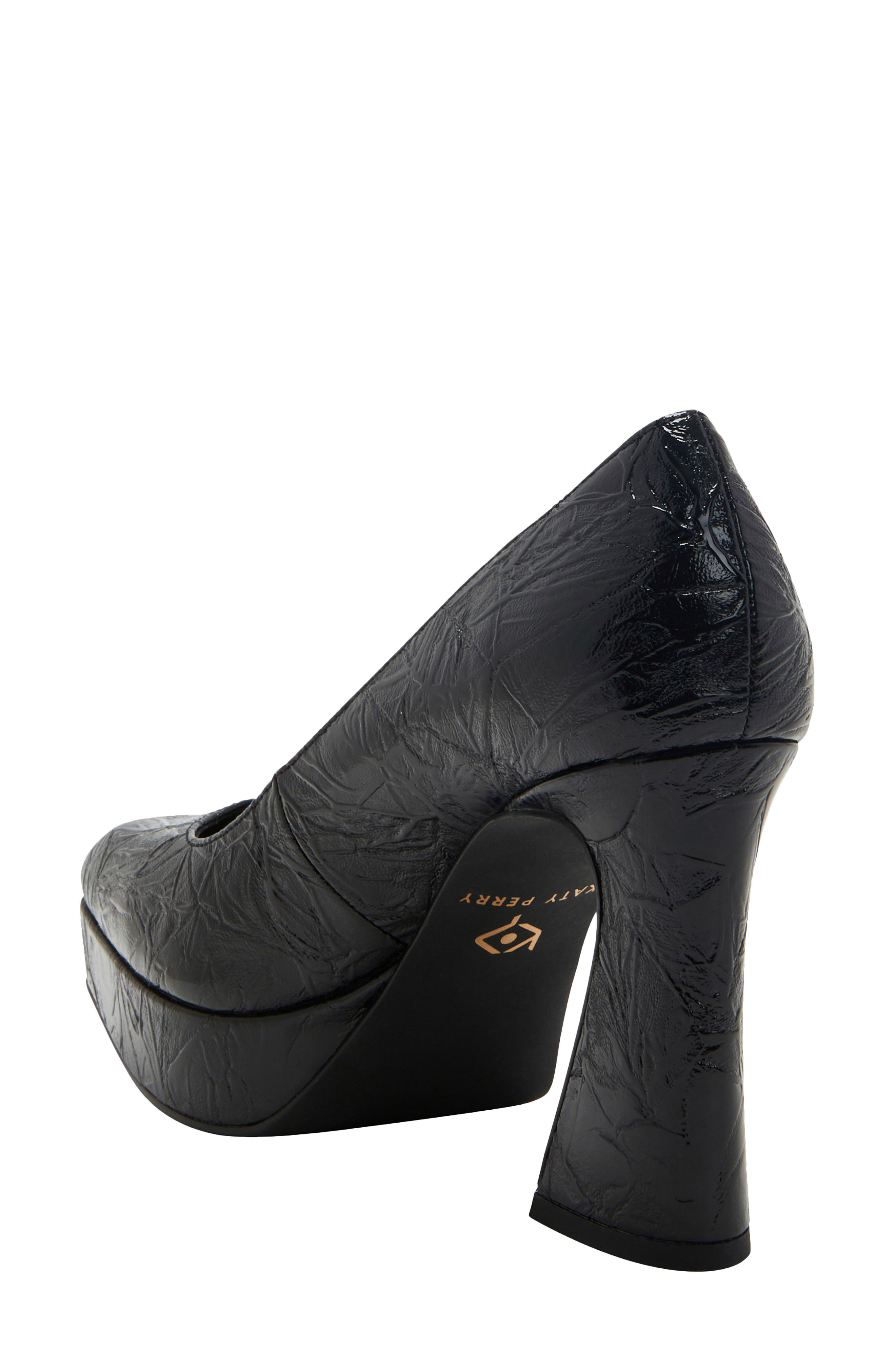 The Square Platform Pump, Alternate, color, BLACK