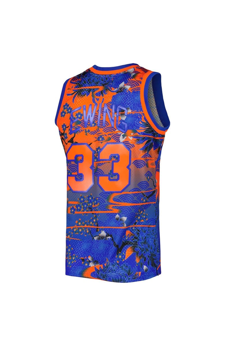 Mitchell & Ness Men's Mitchell & Ness Patrick Ewing Blue New York Knicks Hardwood Classics Lunar New Year Swingman Jersey, Alternate, color, 