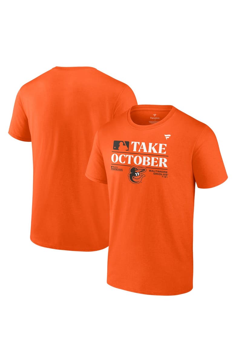 FANATICS Youth  Orange Baltimore Orioles 2023 Postseason Locker Room T-Shirt, Main, color, 