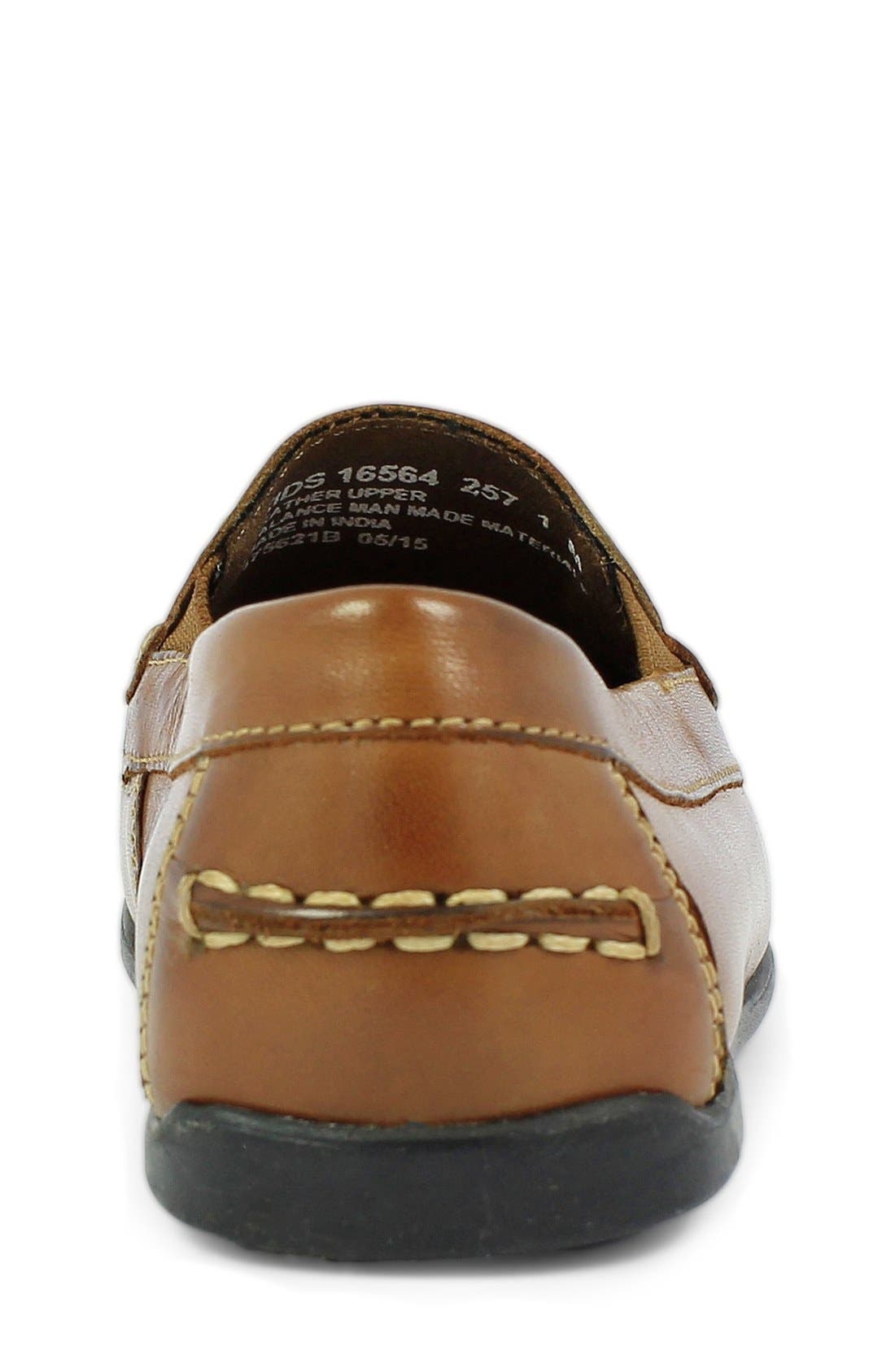 Florsheim Kids' Jasper Jr Venetian Loafer, Alternate, color, Saddle Tan Leather