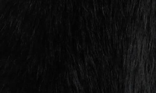 Steve Madden Larkin Faux Fur Coat In Black