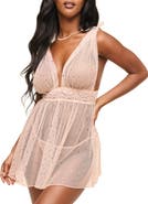 Adore Me Novah Babydoll & G-String Set Lingerie