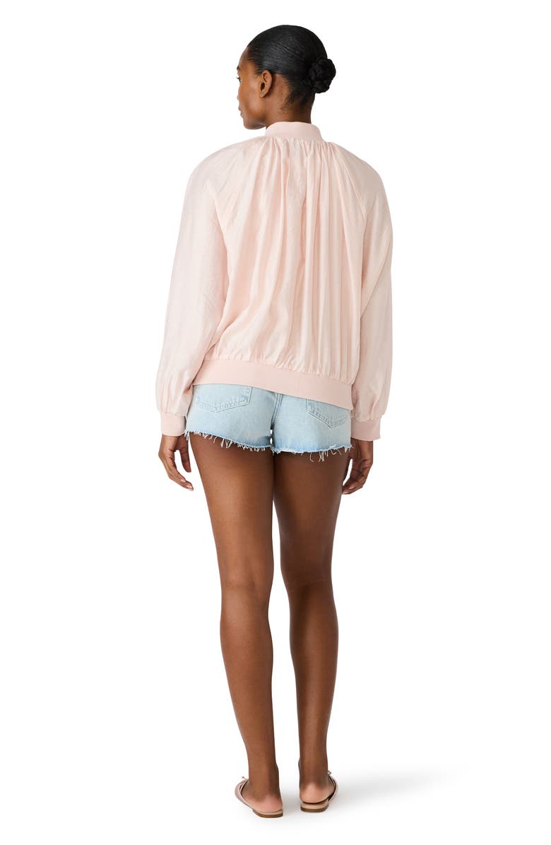 Steve Madden Bessie Woven Bomber Jacket, Alternate, color, Shell