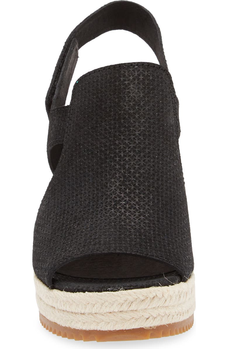 Eileen Fisher Wilda Slingback Espadrille Platform Wedge Sandal, Alternate, color,