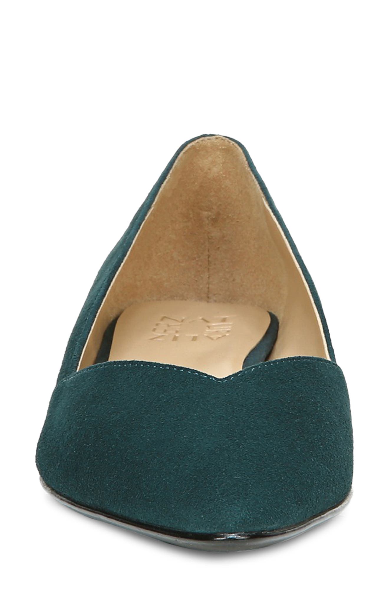Havana Pointed Toe Flat, Alternate, color, KING FISHER LEATHER