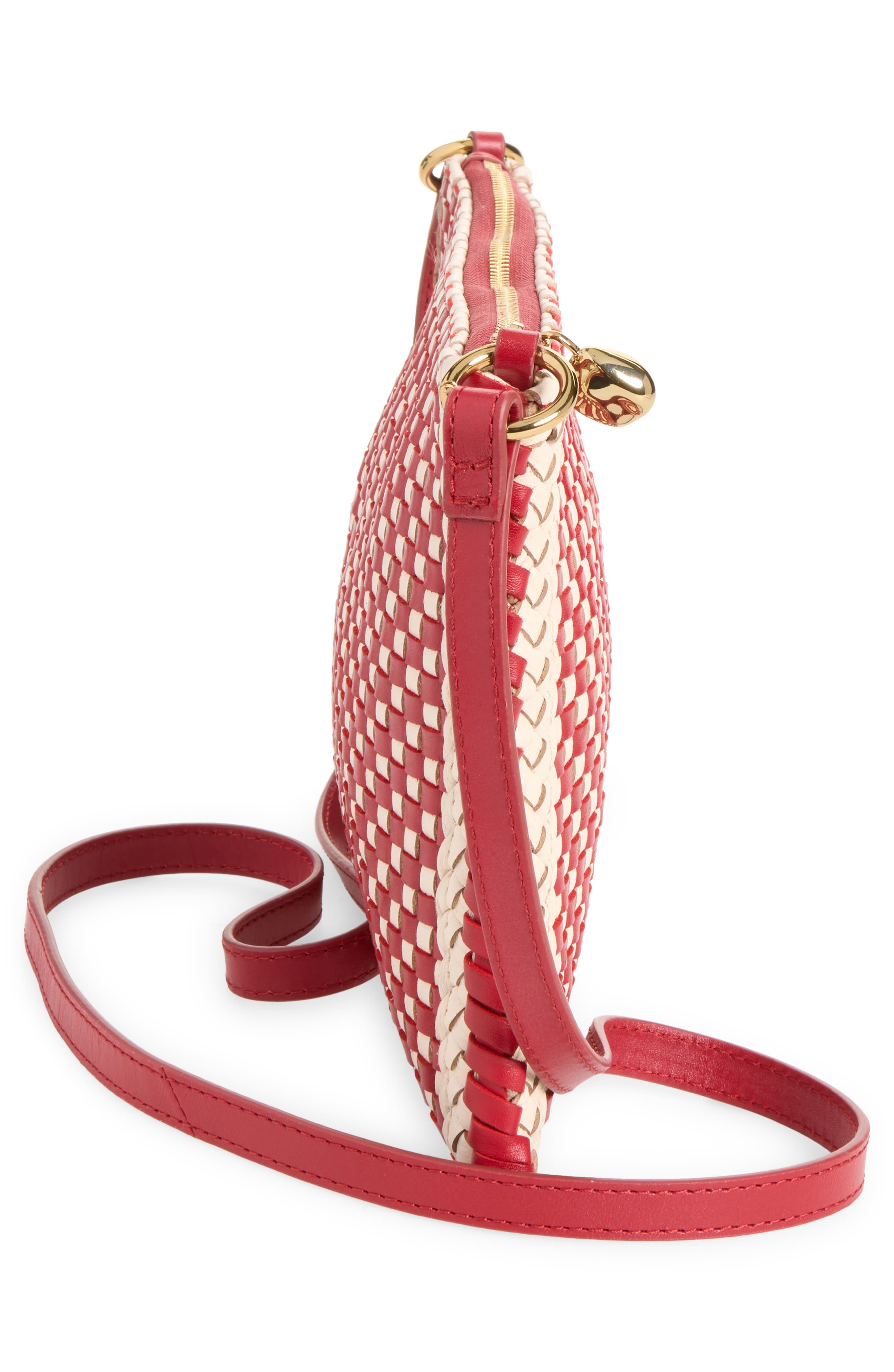 The Signature Woven Crossbody Bag, Alternate, color, BRIGHT EMBER MULTI
