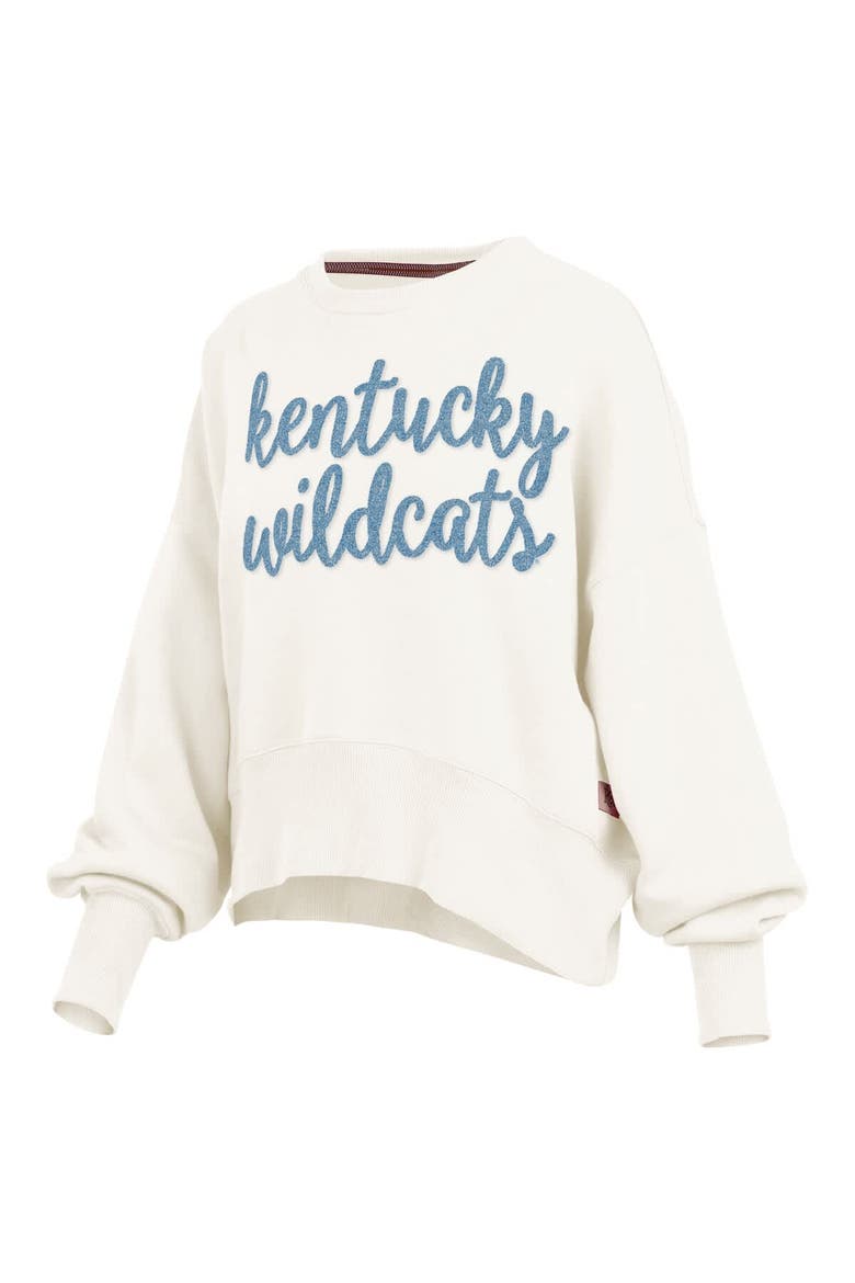Women's Pressbox Cream Kentucky Wildcats Chelsea Oversized Pullover Sweatshirt, Alternate, color, Cream