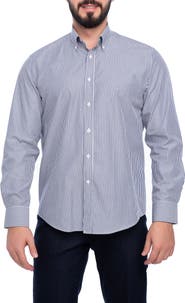 VELLAPAIS Cosmos Slim Fit Cotton Dress Shirt