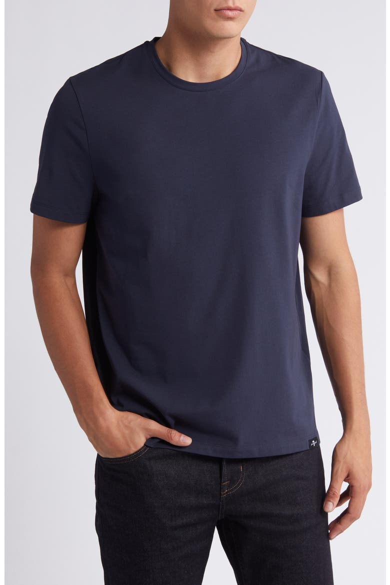 Luxe Performance T-Shirt, Main, color, NAVY