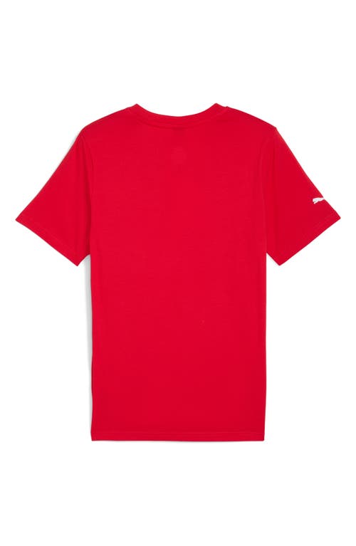 Puma X Ferrari Sportswear Shield Graphic T-shirt In Red
