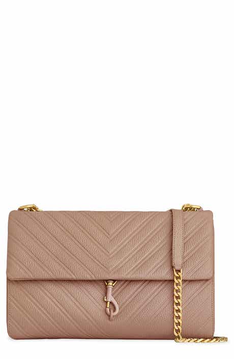 Rebecca Minkoff Large Edie Chevron Embossed Leather Shoulder Bag