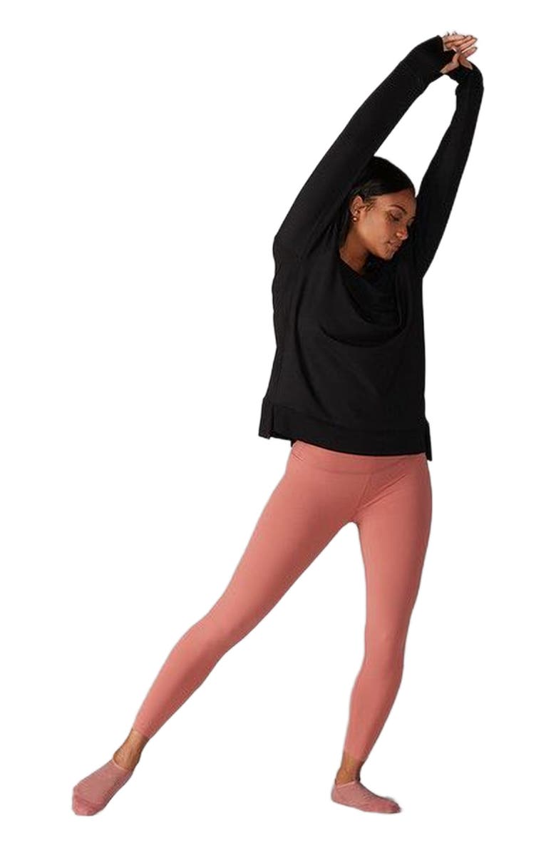 Tavi Cozy Sweatshirt, Alternate, color, Ebony