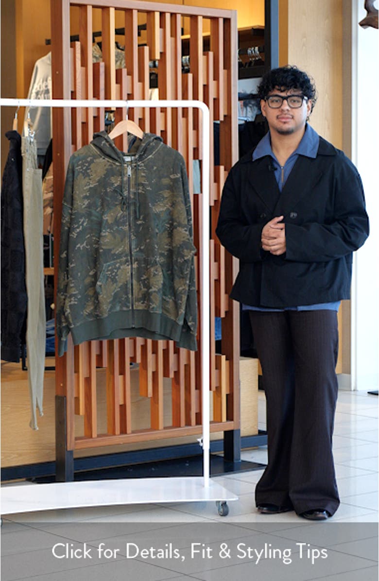 Benton Camo Cotton French Terry Zip Hoodie, sales video thumbnail