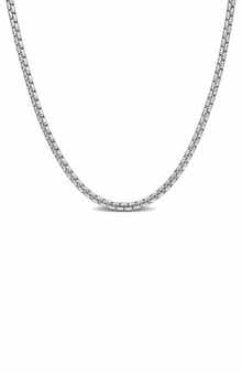 Box Link Chain Necklace, 1.10mm
