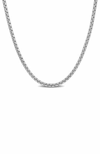 Box Link Chain Necklace, 1.10mm