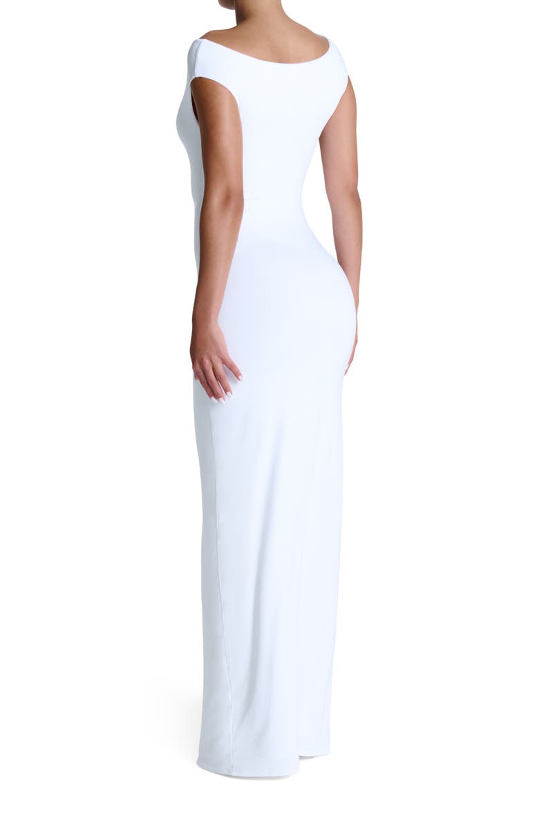 Naked Wardrobe Off the Shoulder Maxi Dress, Alternate, color, 