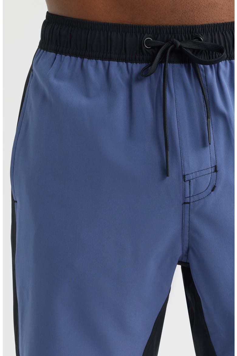 Tempo Wordmark Performance Drawstring Shorts, Alternate, color, BLUE