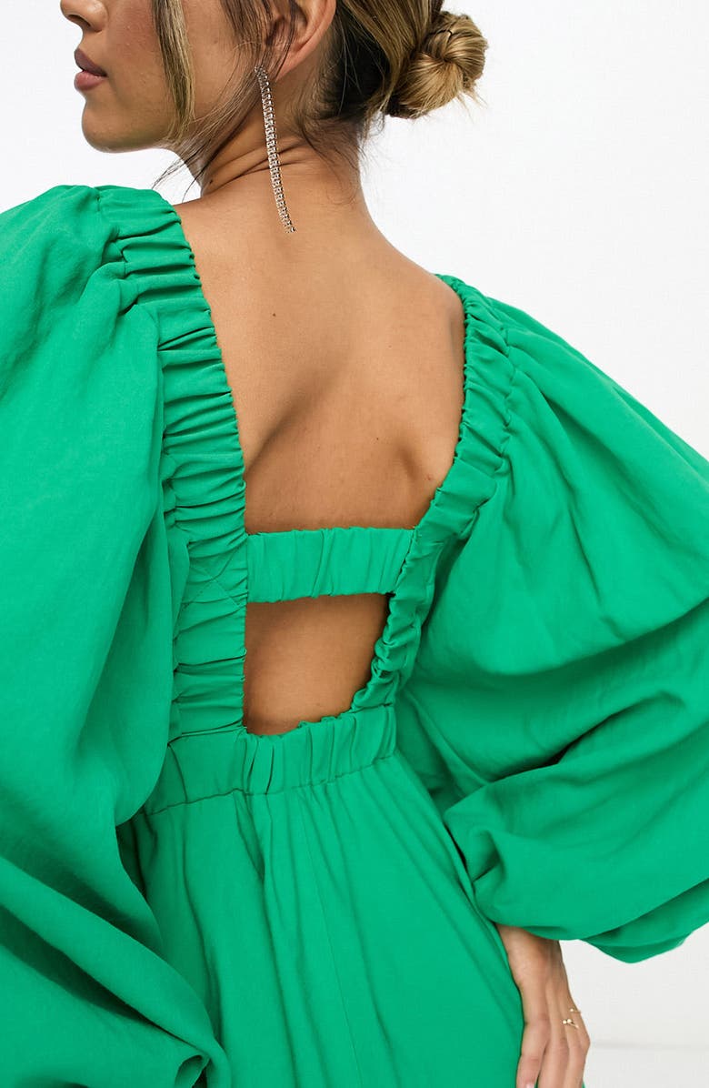 ASOS DESIGN Structured Long Sleeve Minidress, Alternate, color, 