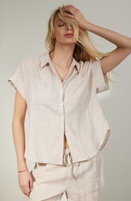 Caslon® Tapered Linen Pants