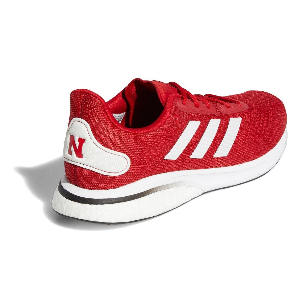 adidas Scarlet/White Nebraska Huskers Supernova Shoe, Alternate, color, 