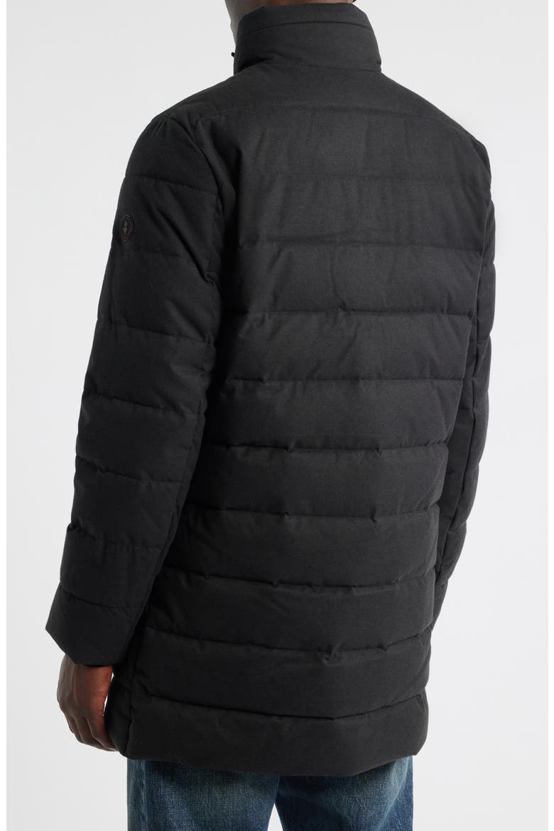 Gordon Puffer Jacket with Stowaway Hood, Alternate, color, BLACK MELANGE