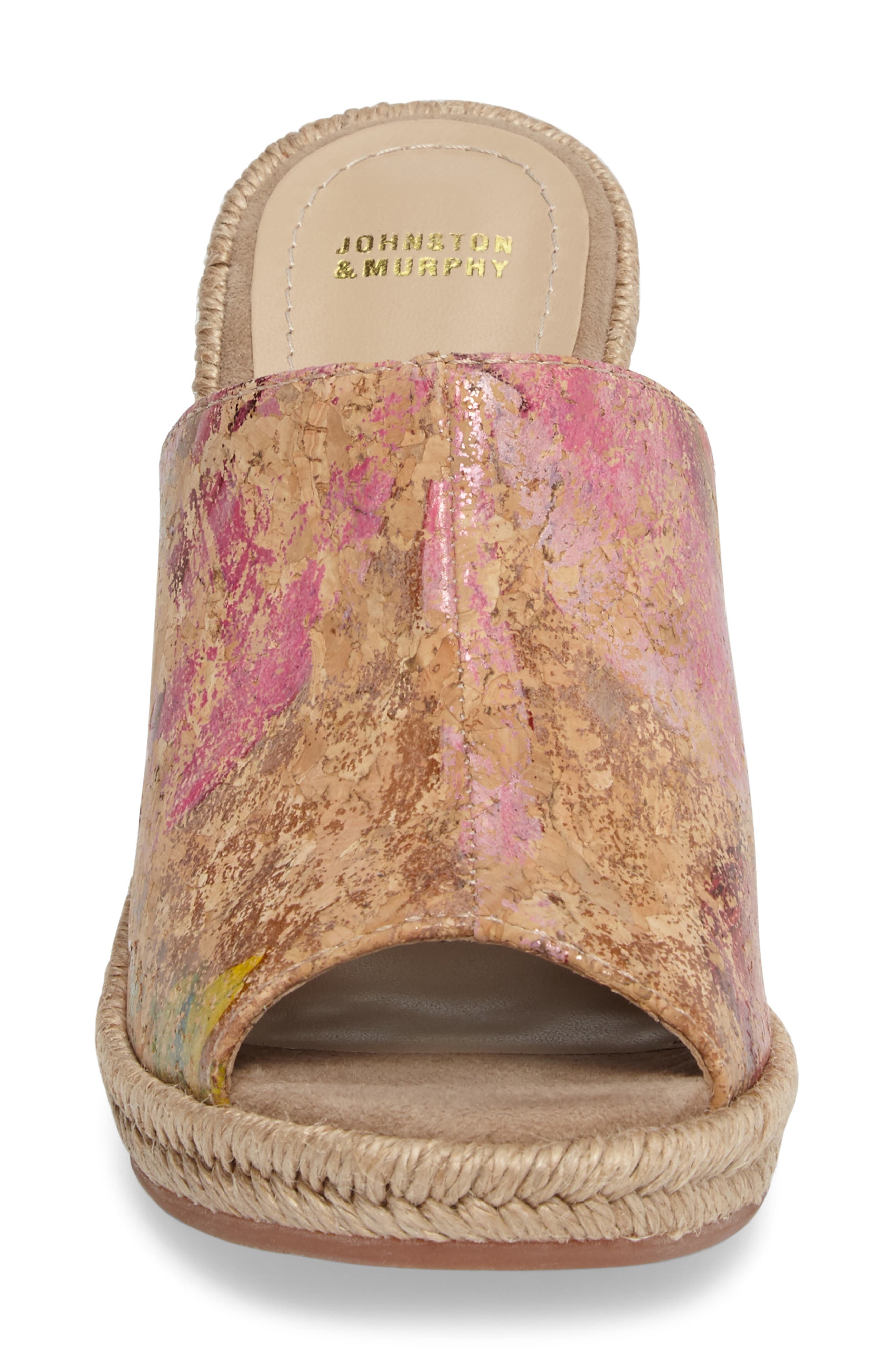 Johnston & Murphy Myrah Wedge Slide Sandal, Alternate, color, 