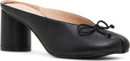 Madden Girl Chrome Faux Leather Split Toe Mule