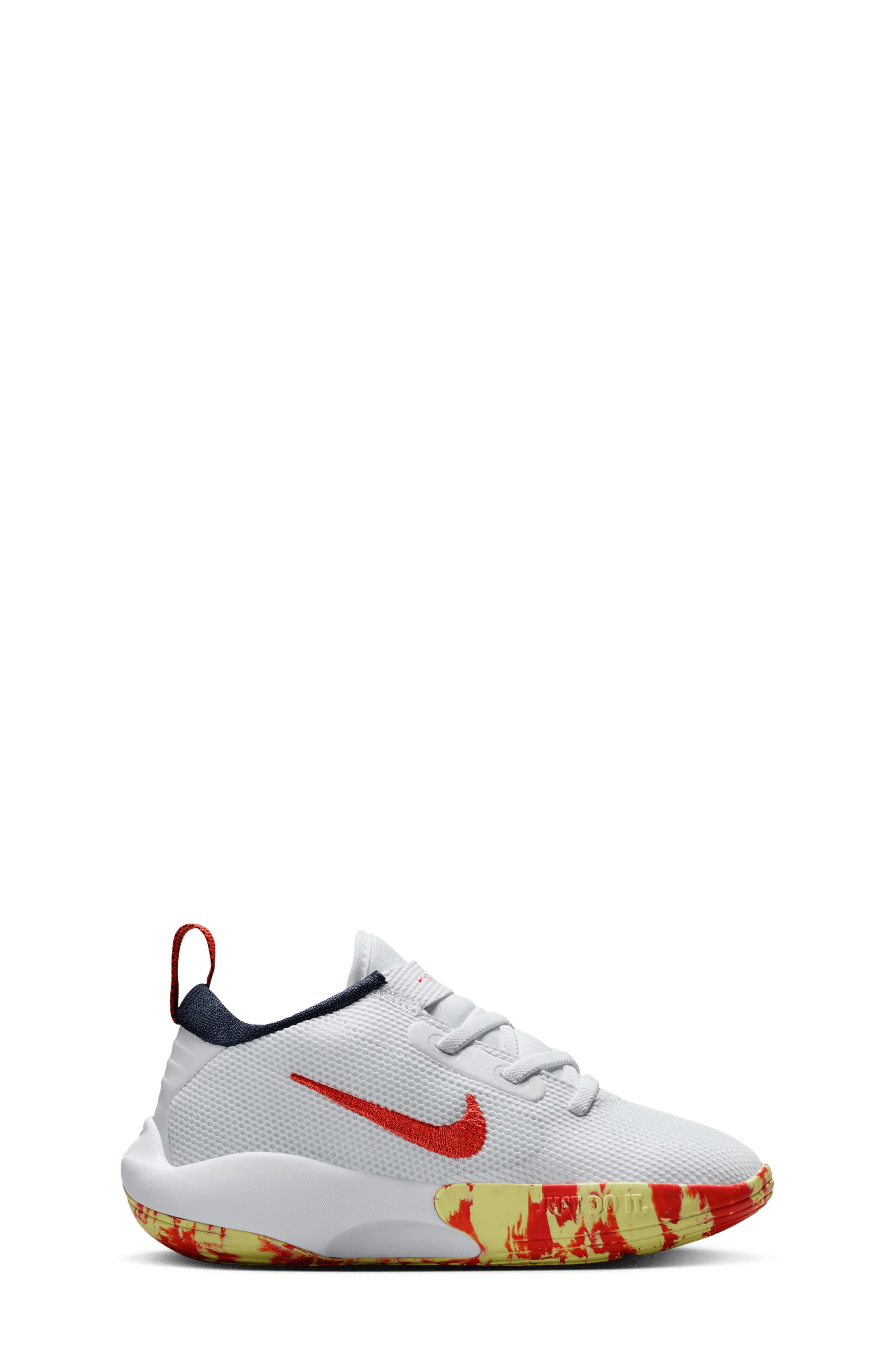 Nike Kids' IsoFly Basketball Shoe, Alternate, color, White/ Limelight/ Lemon/ Navy