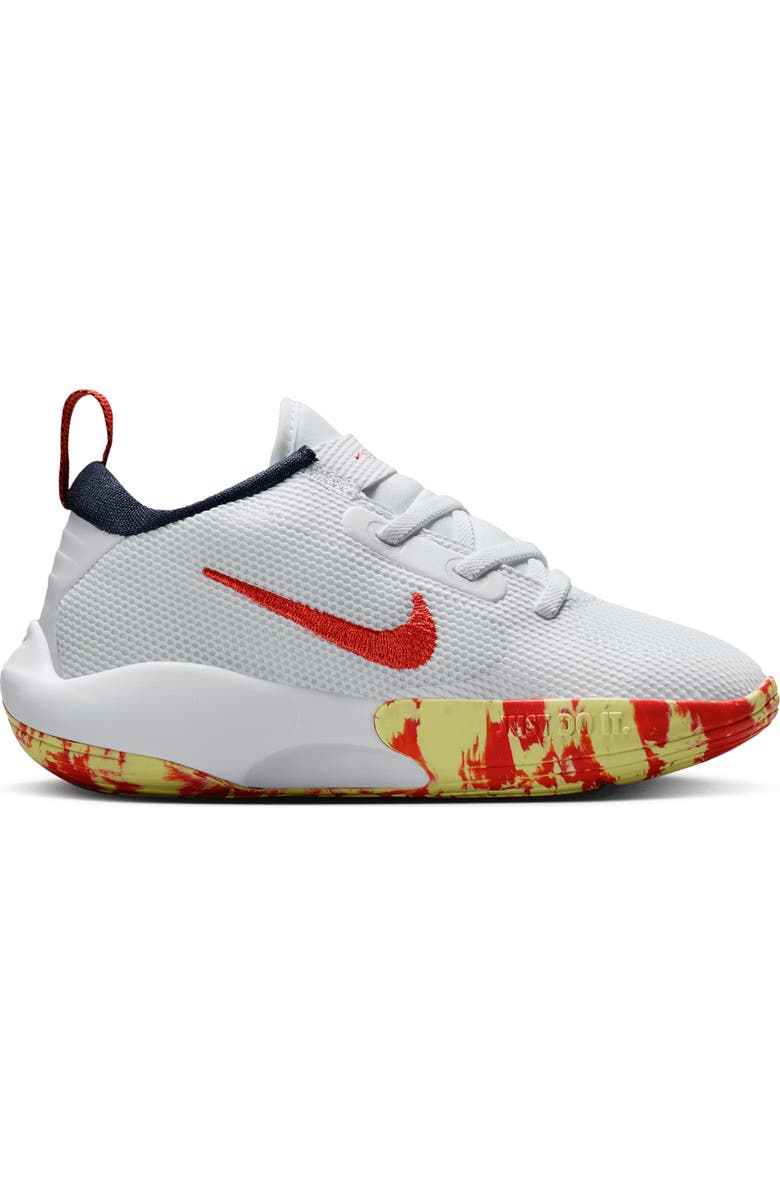 Nike Kids' IsoFly Basketball Shoe, Alternate, color, White/ Limelight/ Lemon/ Navy