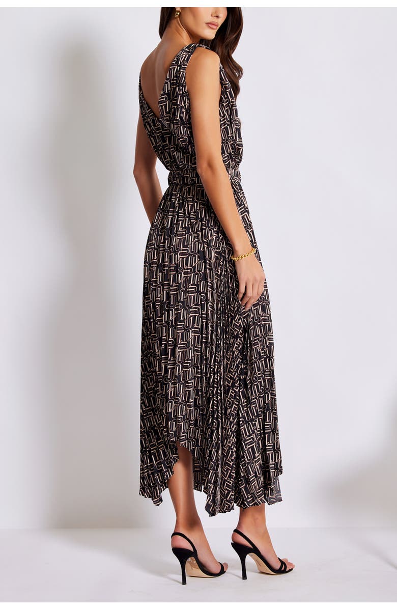 Bishop + Young Highbrow Pleat Dress, Alternate, color, Retro Print