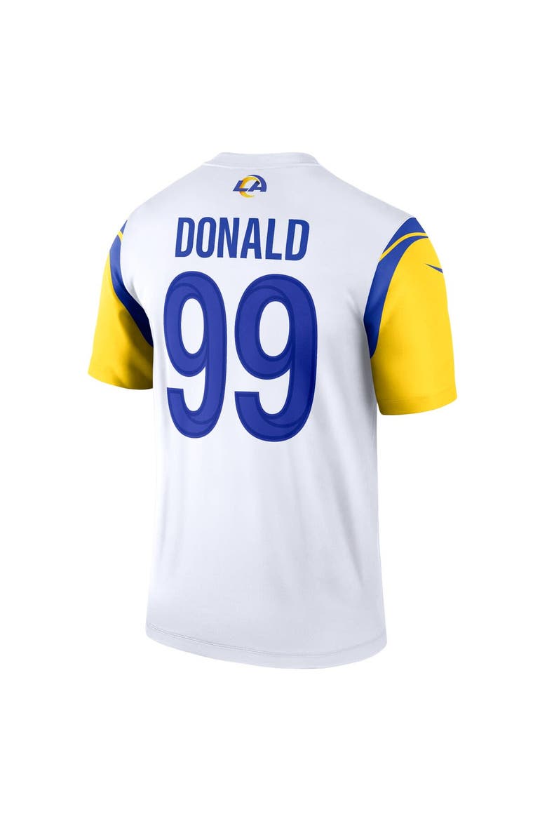 Men's Nike Aaron Donald White Los Angeles Rams Legend Jersey, Alternate, color, White