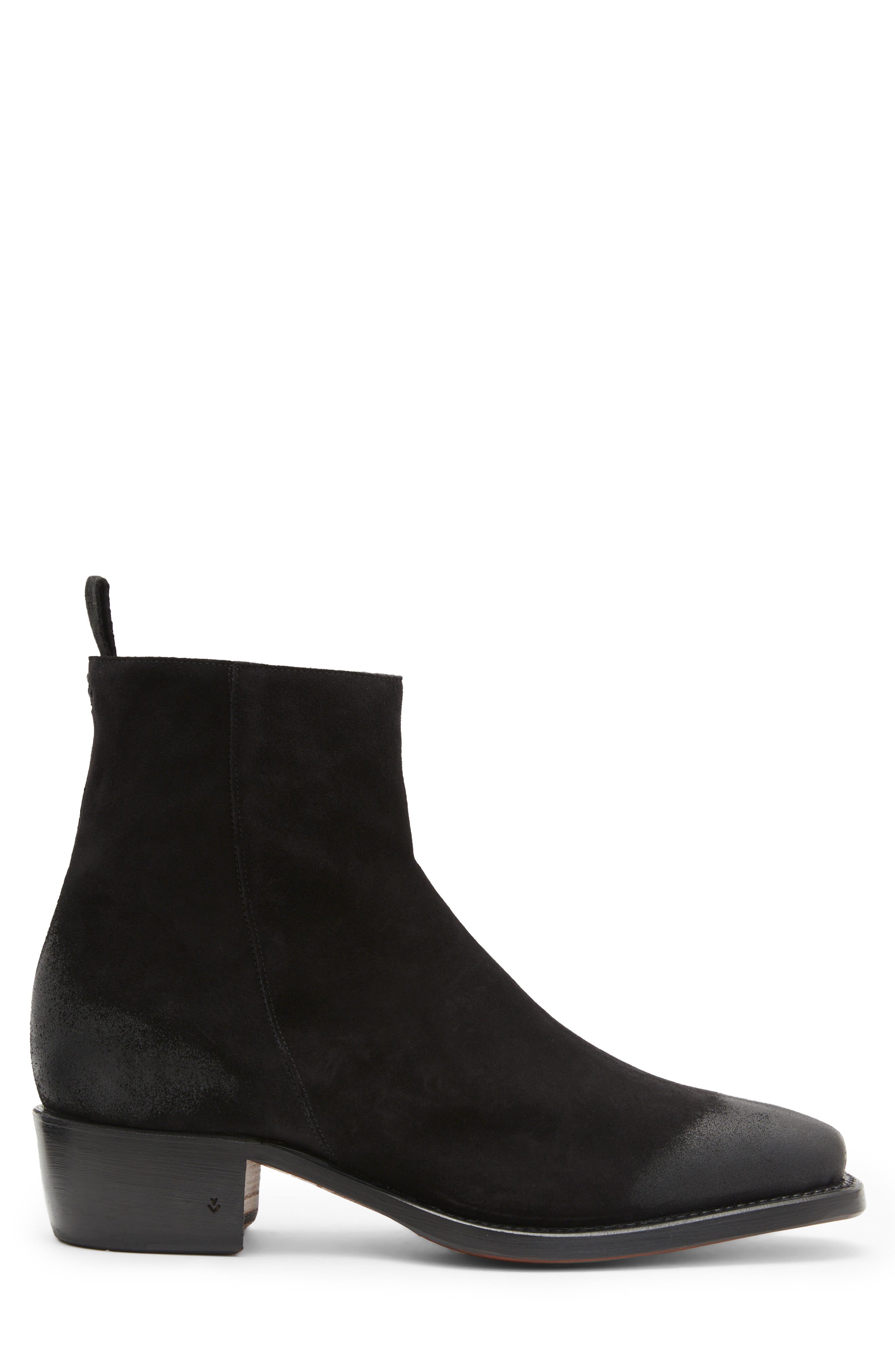 Walker Center Zip Boot, Alternate, color, BLACK