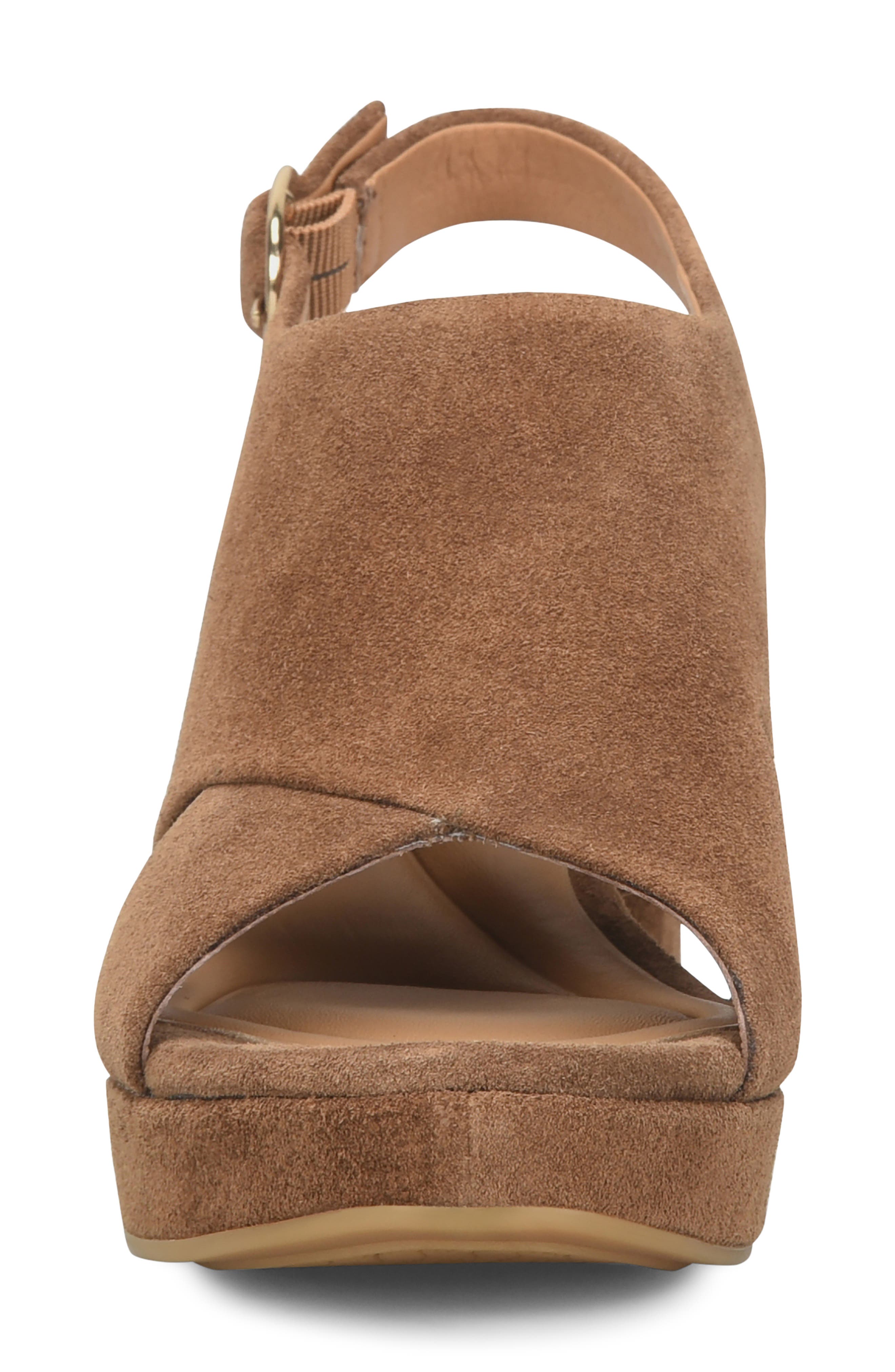 Liv Slingback Platform Sandal, Alternate, color, LIGHT BROWN