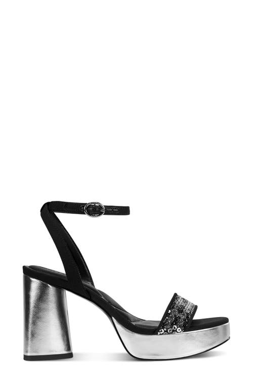 Karl Lagerfeld Paris Haden Ankle Strap Sandal In Black