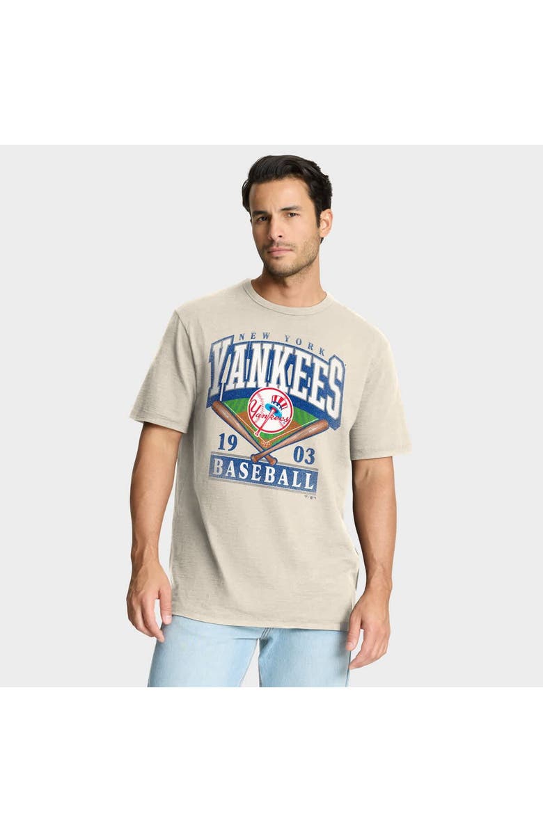 FANATICS Men's Fanatics Tan New York Yankees Stadium Slub T-Shirt, Main, color, Tan