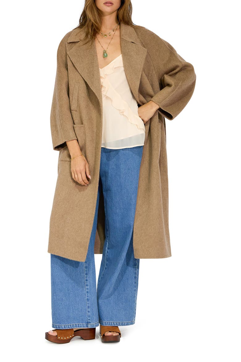 Big Girl Wool Blend Coat, Alternate, color, OAT